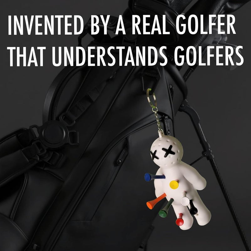 Voodoo Golf Ball Tee Holder | Novelty Keychain Accessory for Bag | Gifts for Men | Fits 3 1/4, 2 3/4, 1 1/2 Tees - Image 3